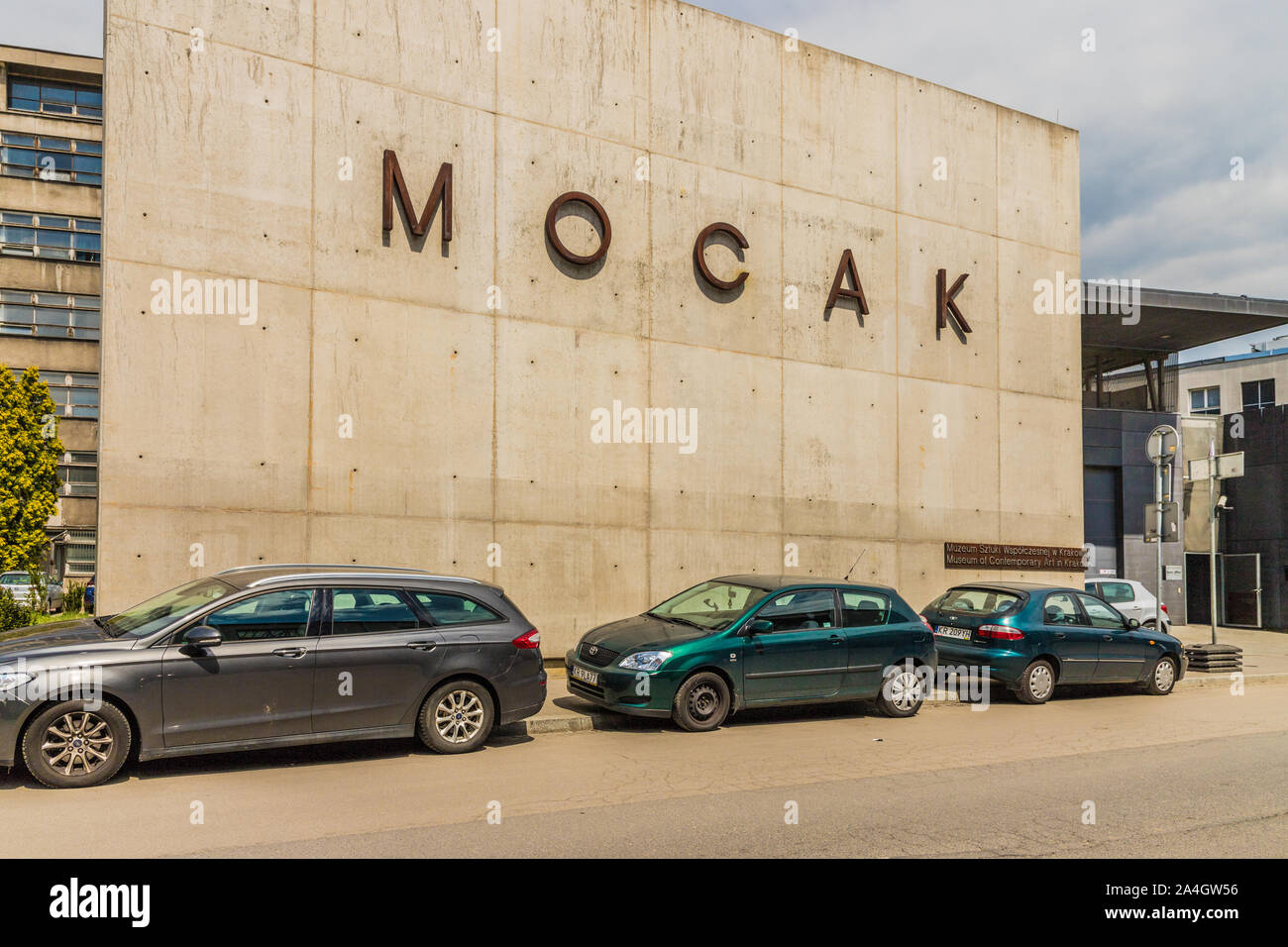 Ein Blick in Podgrze in Krakau Stockfoto