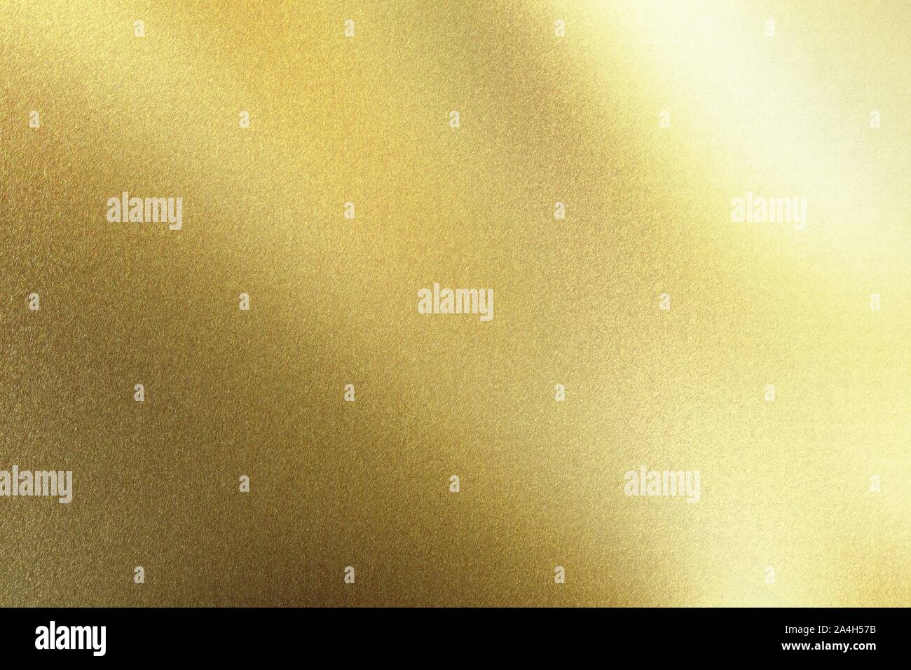 Licht auf Gold Folie Metall Vorstand Wand, abstrakte Textur Hintergrund Stockfoto