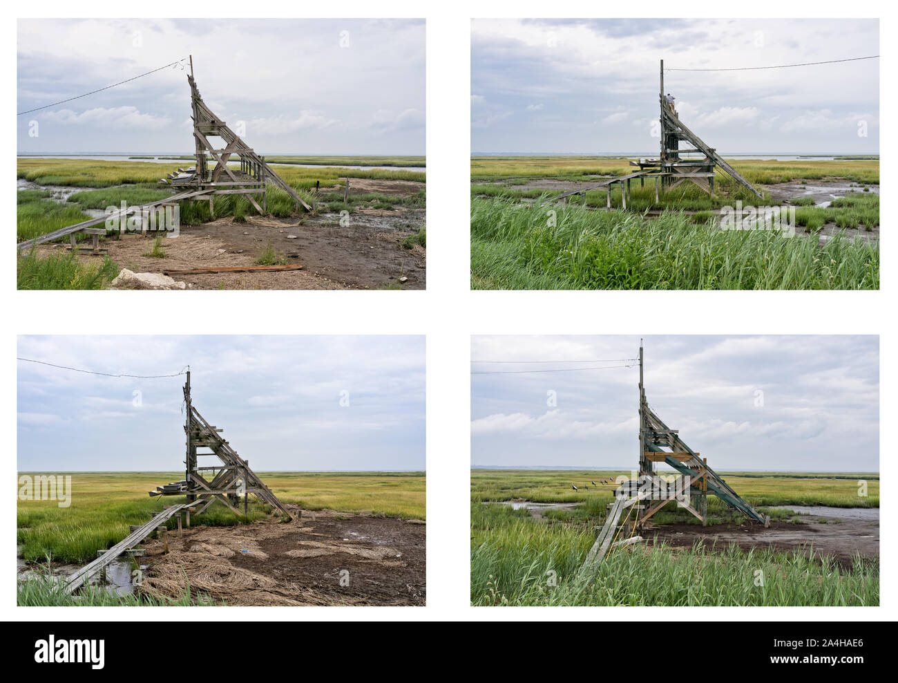Holz- Plakate in der Nähe von Atlantic City NJ Stockfoto