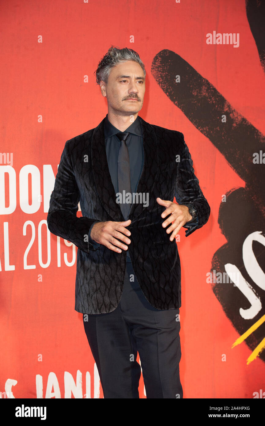 Taiki Waititi, gesehen für JOJO Kaninchen, Premiere in London Film Festival, Odeon Leicester Square, London anreisen. 03.09.19 Stockfoto