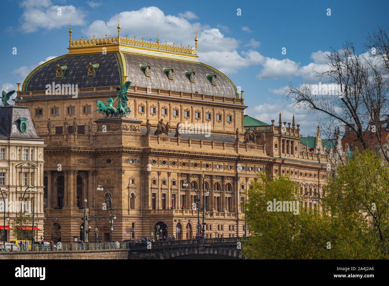 Das Nationaltheater in Prag. Der Tschechischen Republik Stockfoto