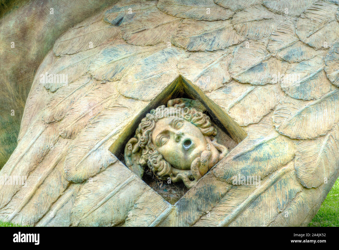 Italien, Toskana, Pisa, Skulptur in Piazza dei Miracoli Stockfoto