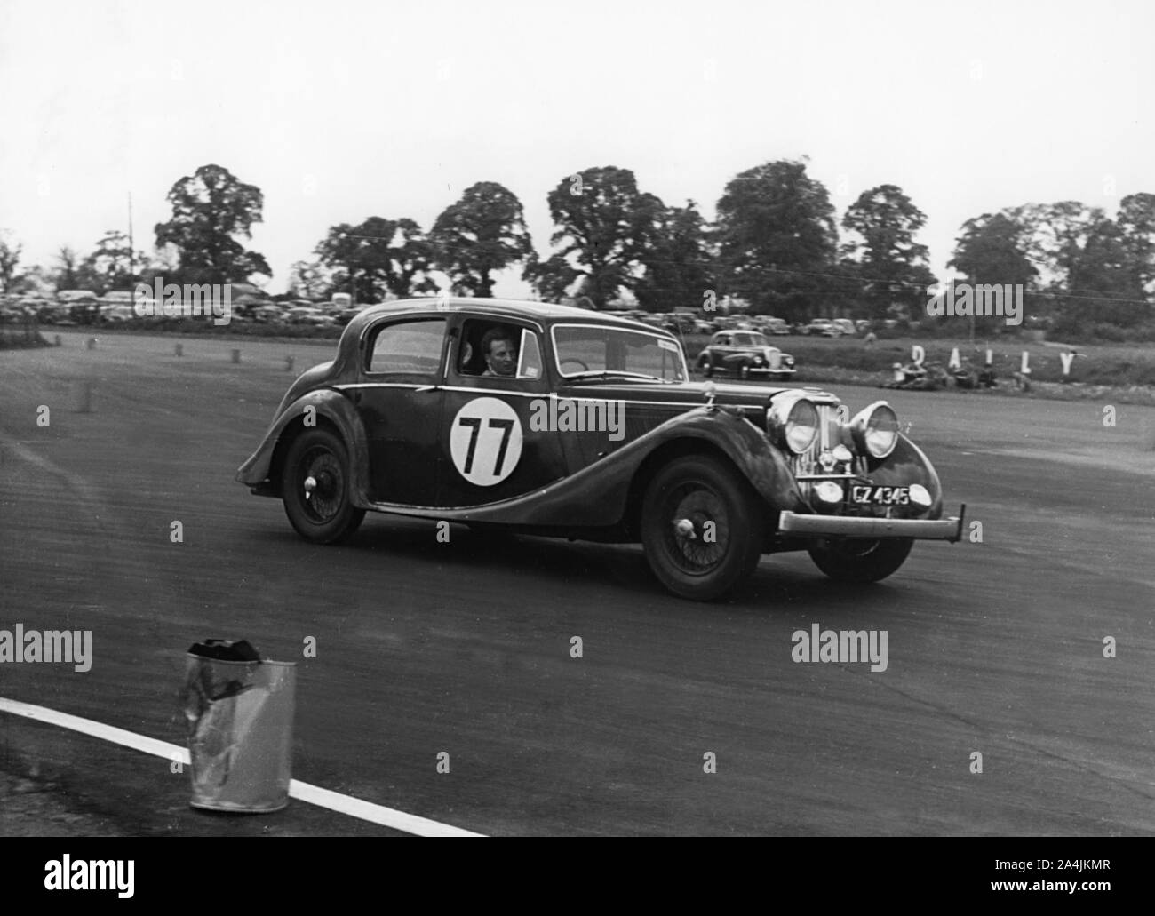 1946 Jaguar MKIV 3,5 Liter, 8 Clubs treffen Silverstone. Reg GZ4345. Stockfoto