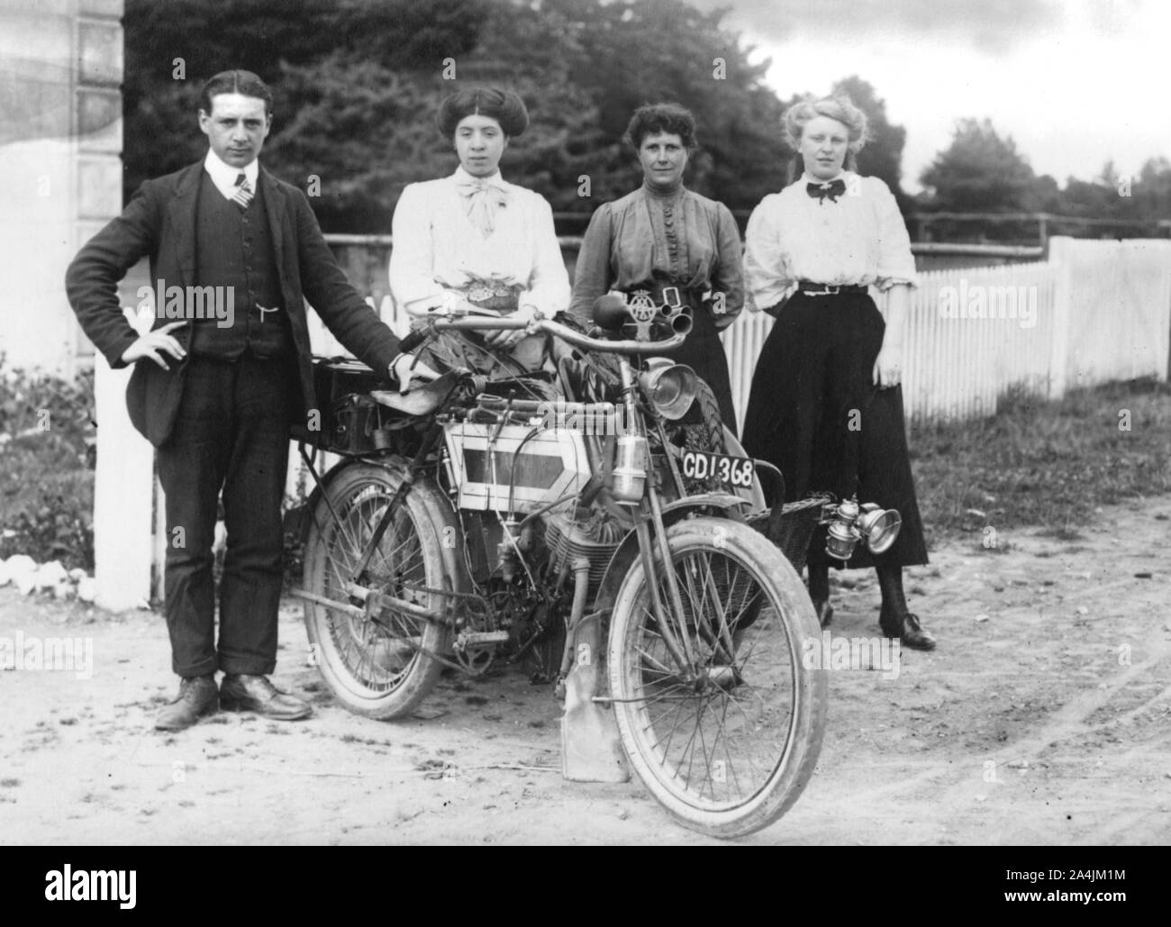 1911 Minerva 3,5 ps Motorrad. Stockfoto