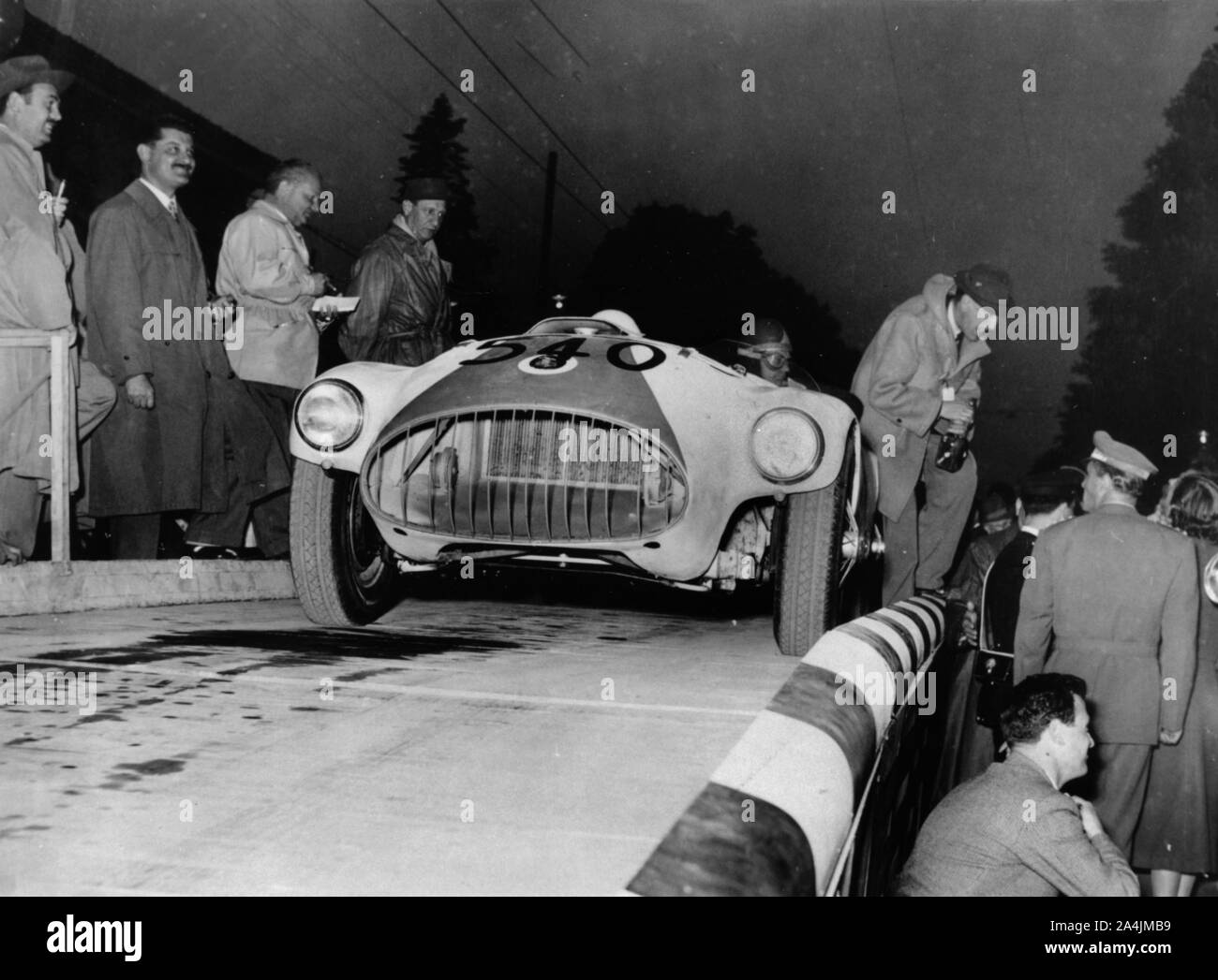 Nash Healey auf 1953 Mille Miglia. Stockfoto