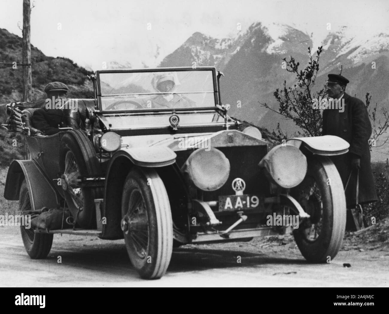 1910 Rolls Royce Silver Ghost von John Scott Montagu. Stockfoto