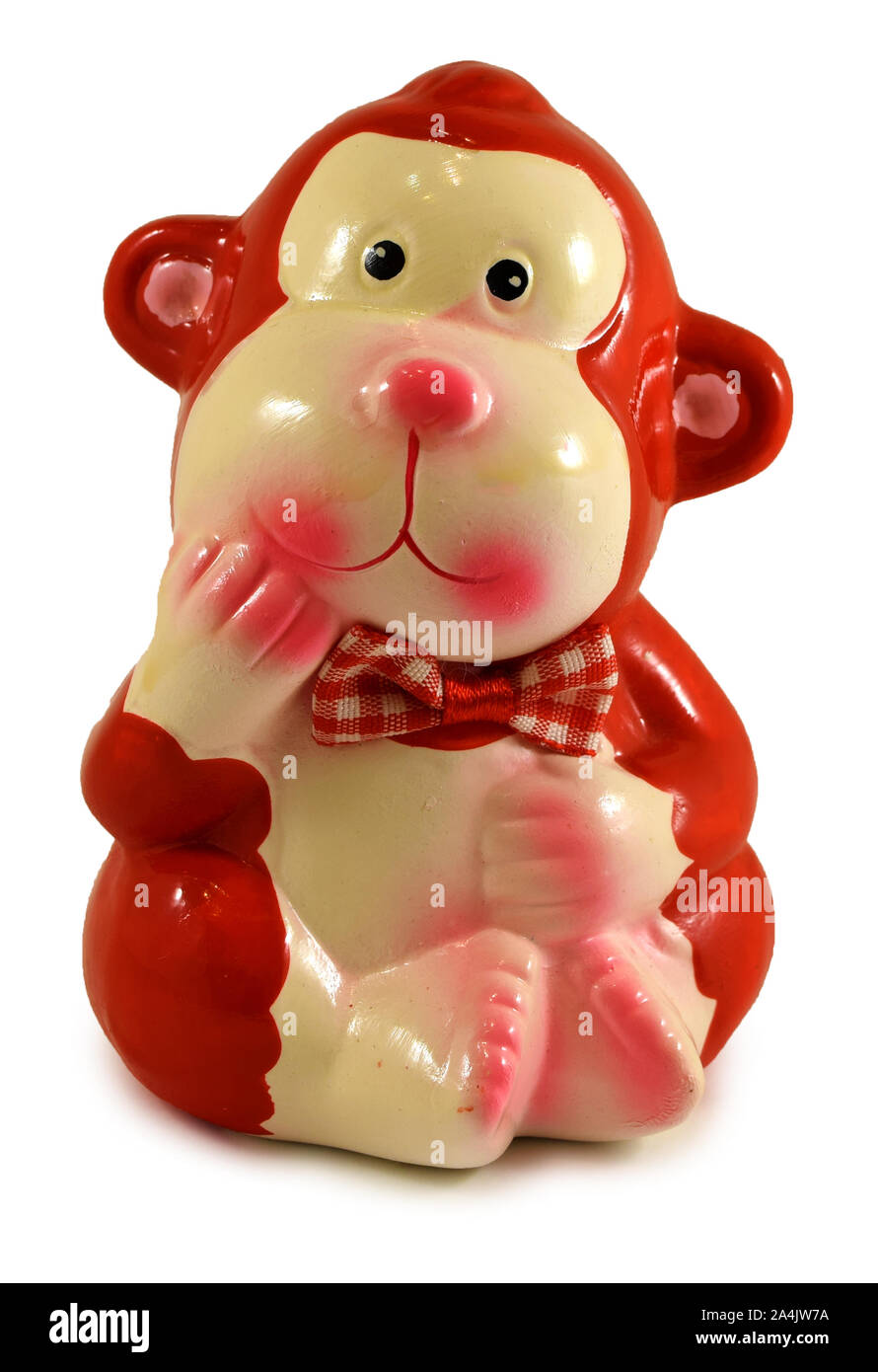 Monkey piggy Bank Stockfoto
