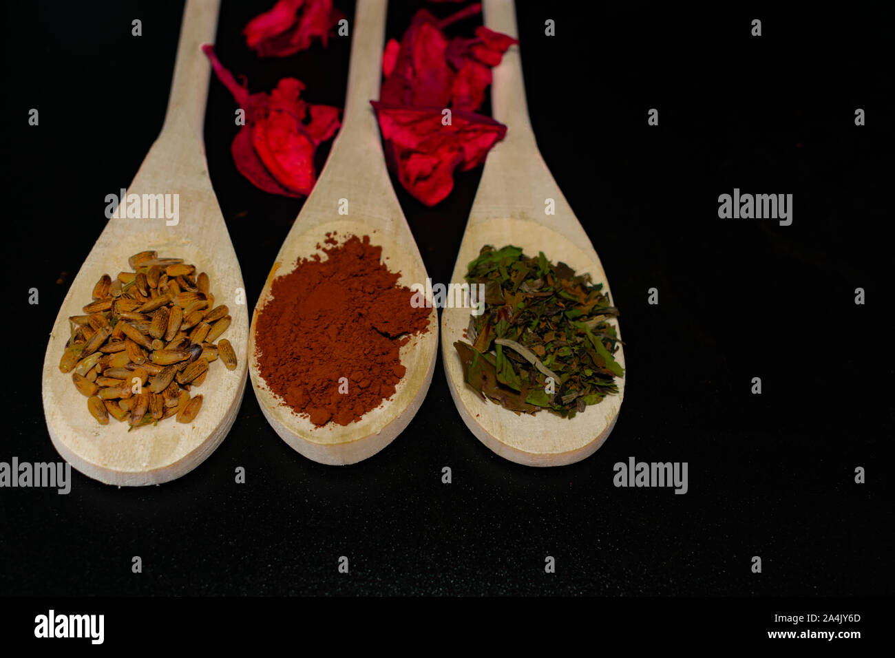 Kräuter der traditionellen Medizin, Naturheilkunde Stockfoto