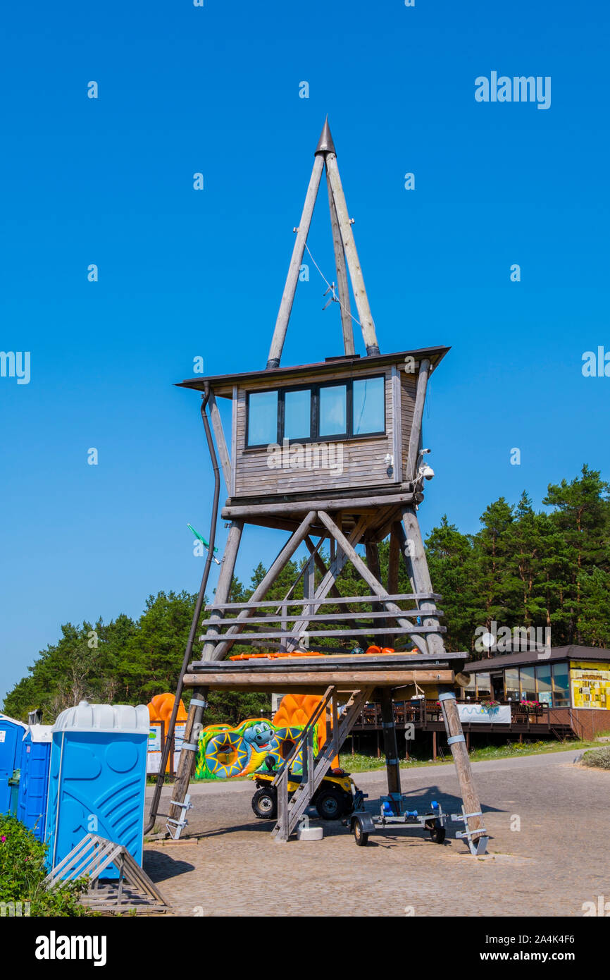 Zentrale Strand Aktivität und Entspannung, Juras Parks, Saulkrasti, Lettland Stockfoto