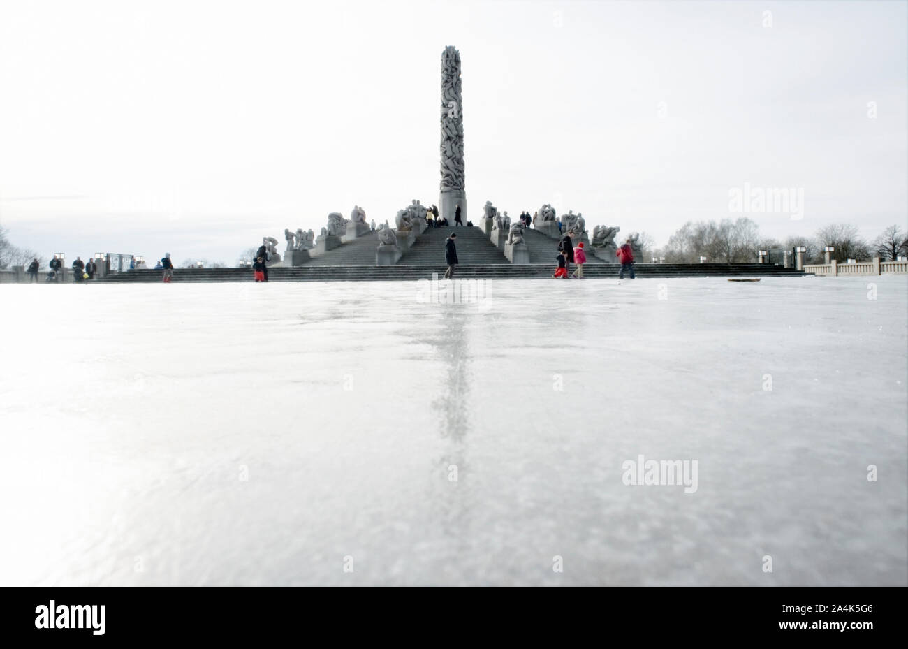 Vigeland Skulpturenpark, Frognerparken Stockfoto