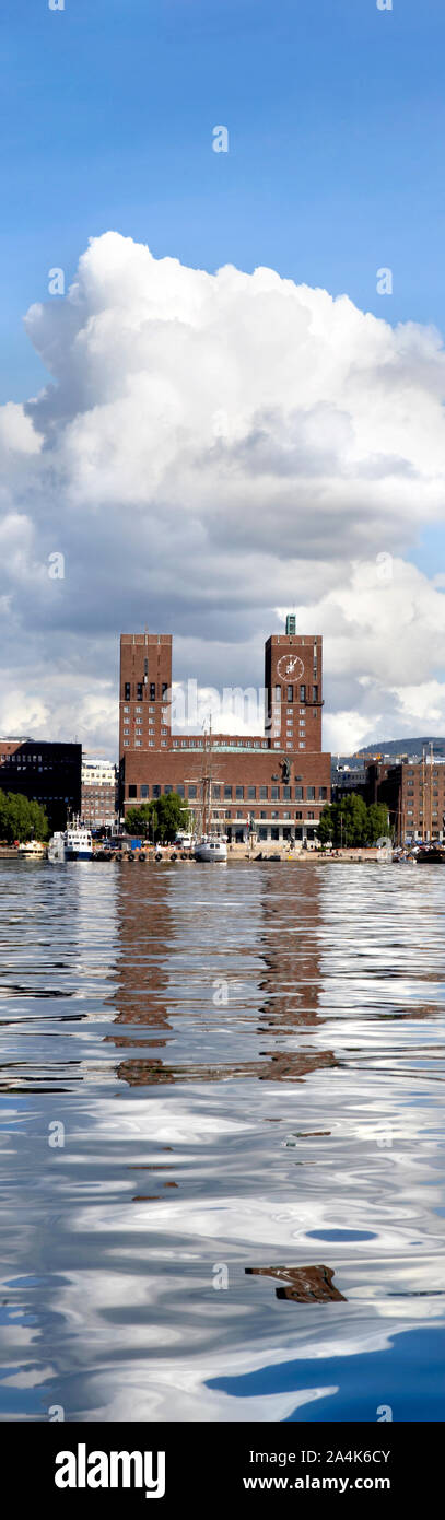 Oslo Rathaus und Rogaland Stockfoto