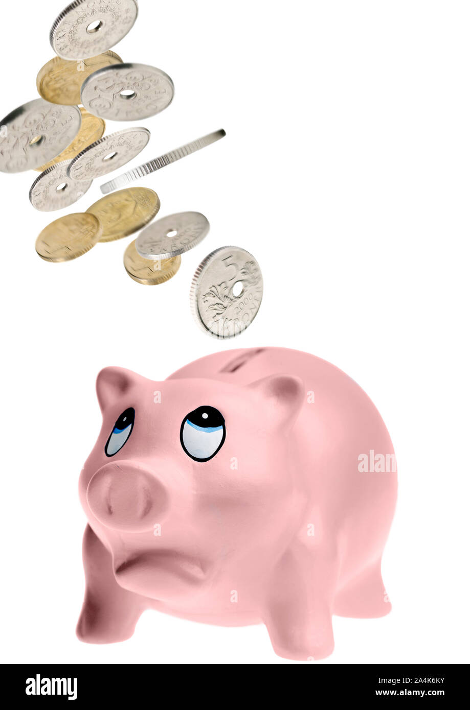 Piggy Geld Box - Währung - Finanzen - Investitionen Stockfoto