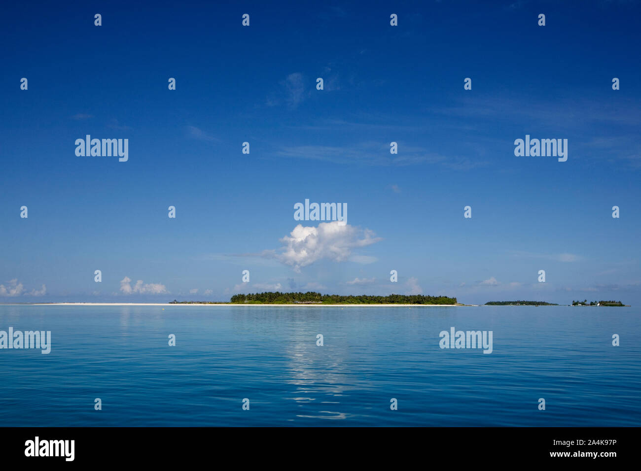 Island, Malediven Stockfoto