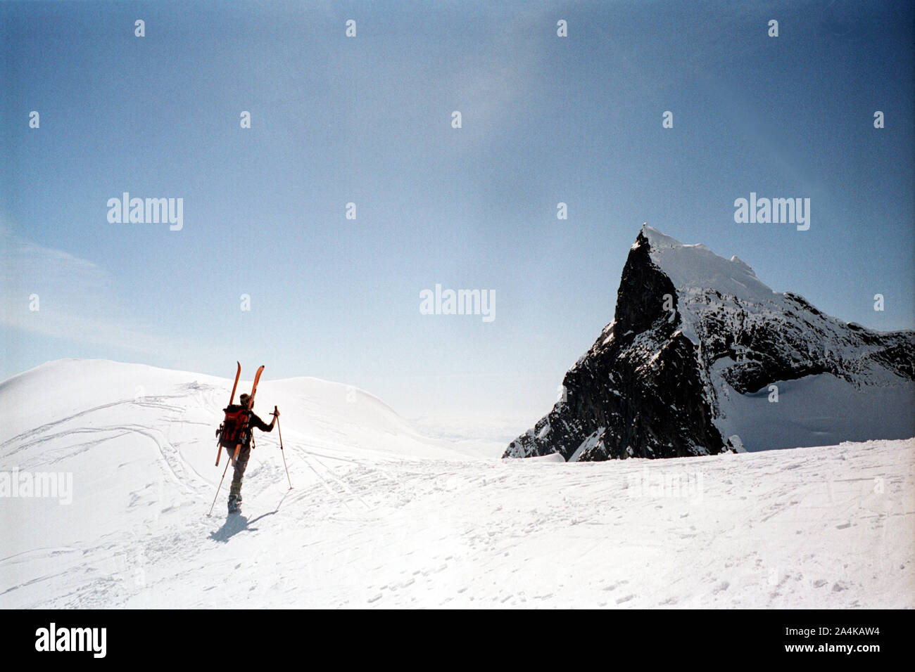 Skifahren in Norwegen Stockfoto