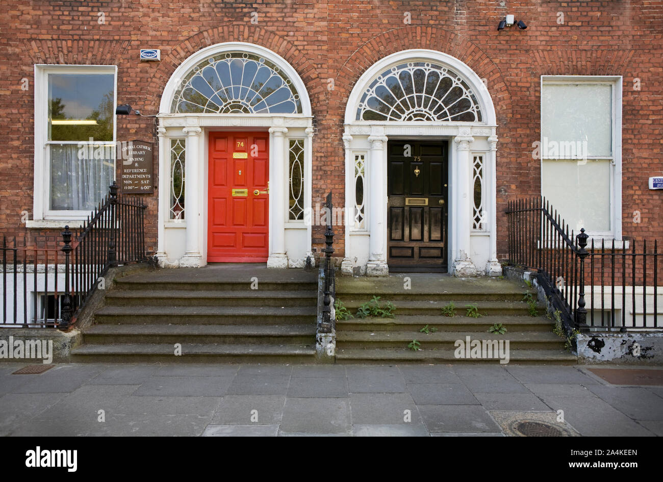 Türen in Dublin, Irland Stockfoto