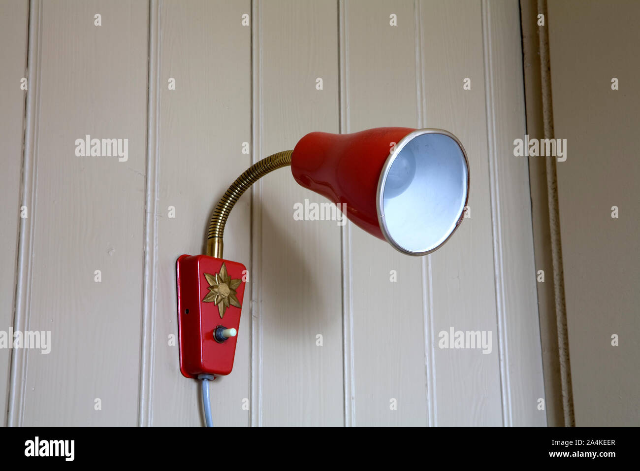 Rote Lampe Stockfoto