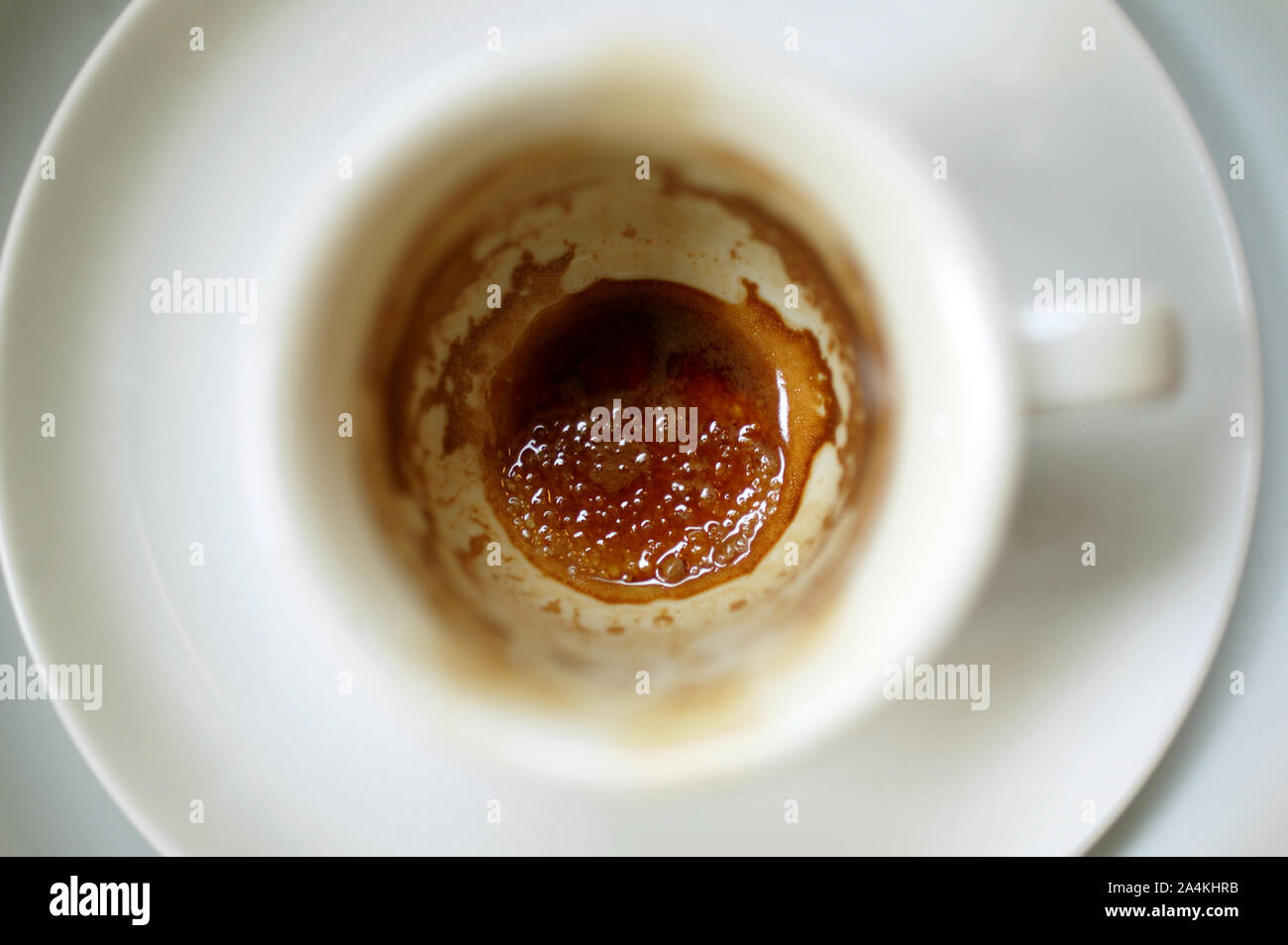 Leere Tasse Kaffee Stockfoto