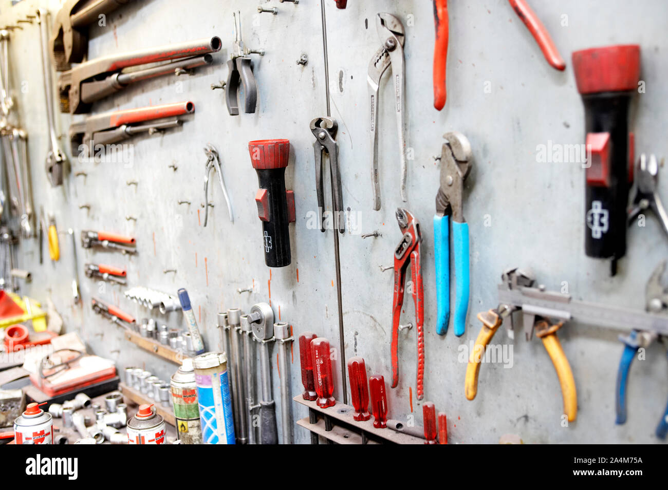 Mechanic's Tools. Der Maschinist tools. Stockfoto