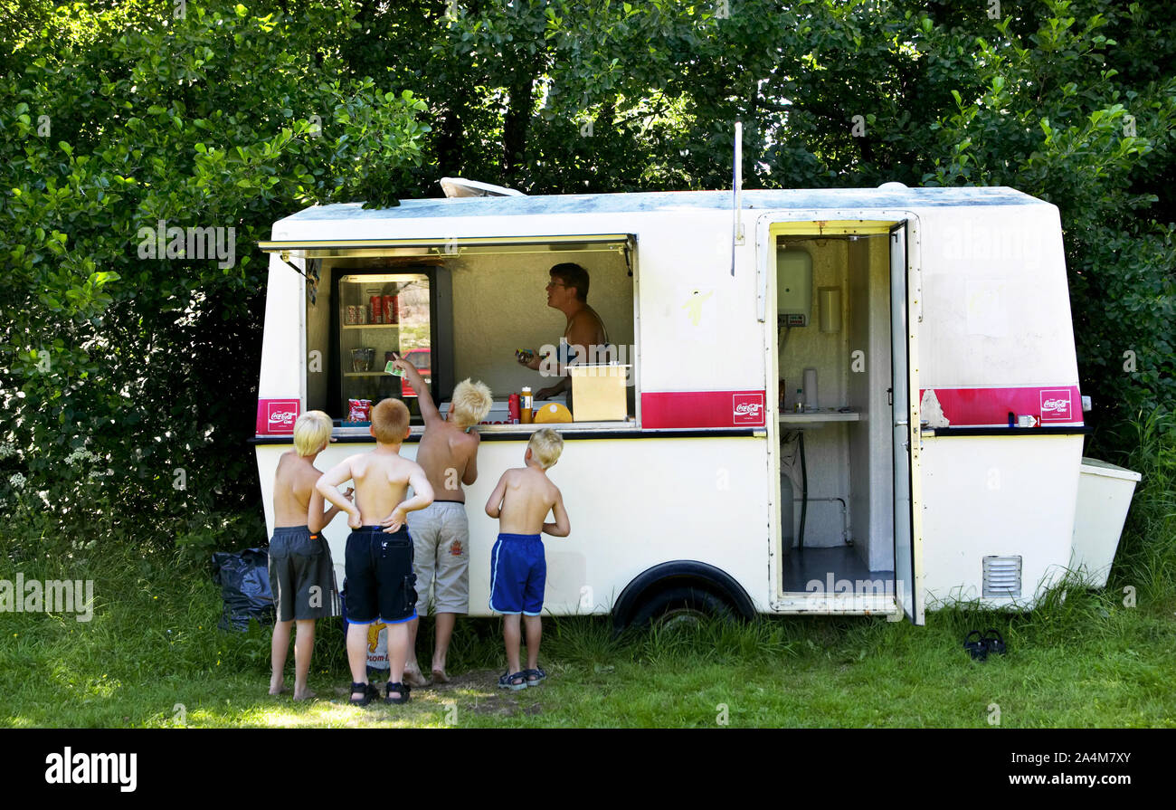 Caravan kiosk Stockfoto