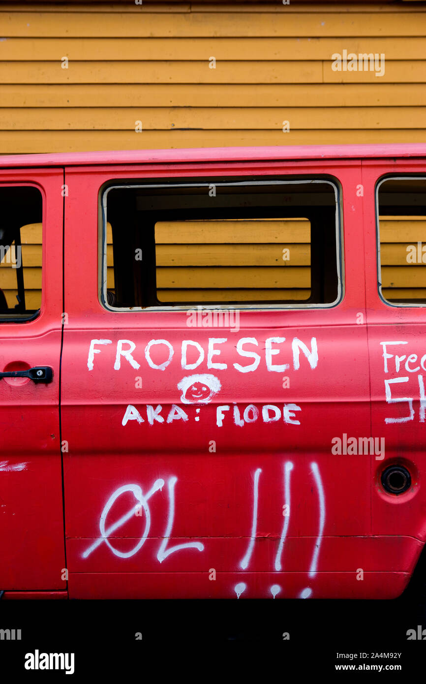 Teenage Bus - Russebuss Stockfoto