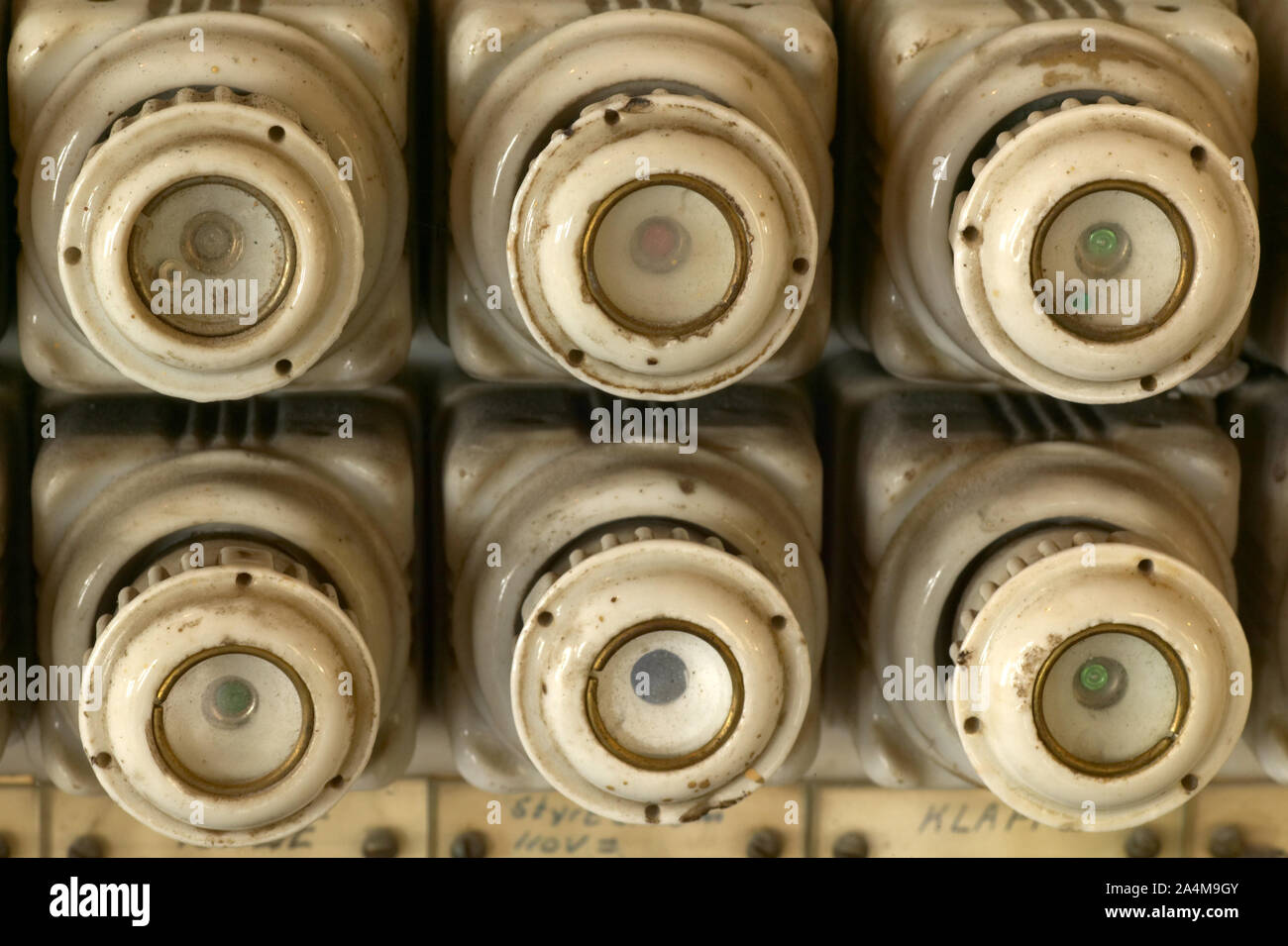 Elektrische fushes Stockfoto