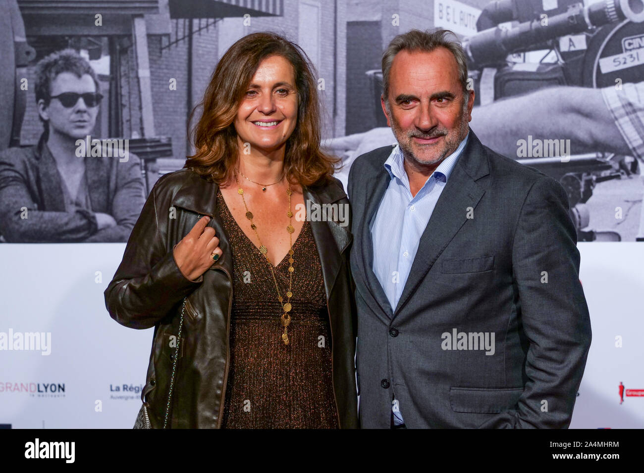 Pascale Pouzadoux & Antoine Dulery besuchen 11 Lumiere Film Festival, Lyon, Frankreich Stockfoto