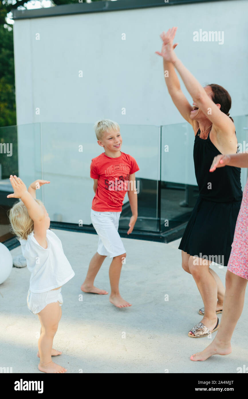 Familie zusammen Stockfoto