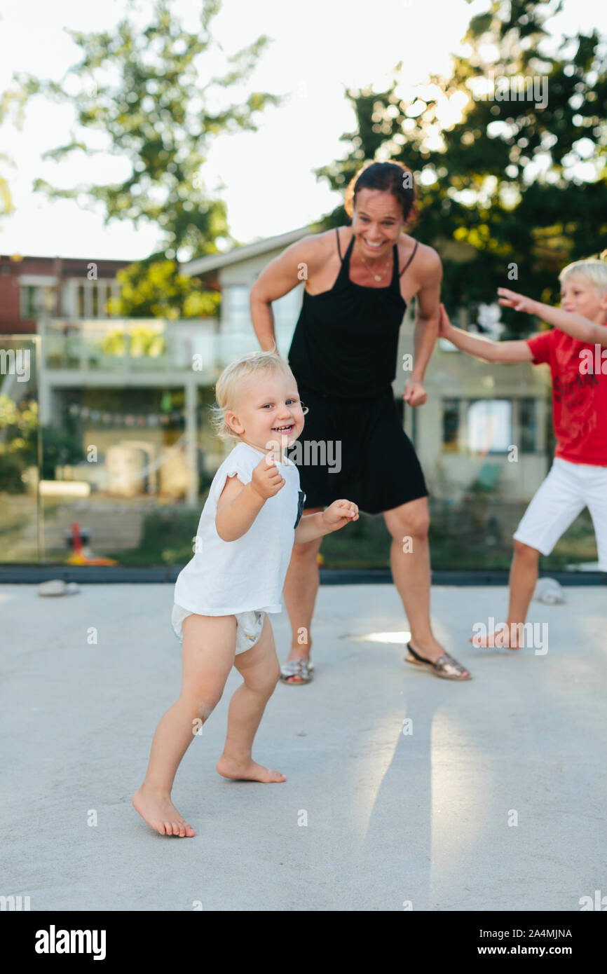 Familie zusammen Stockfoto
