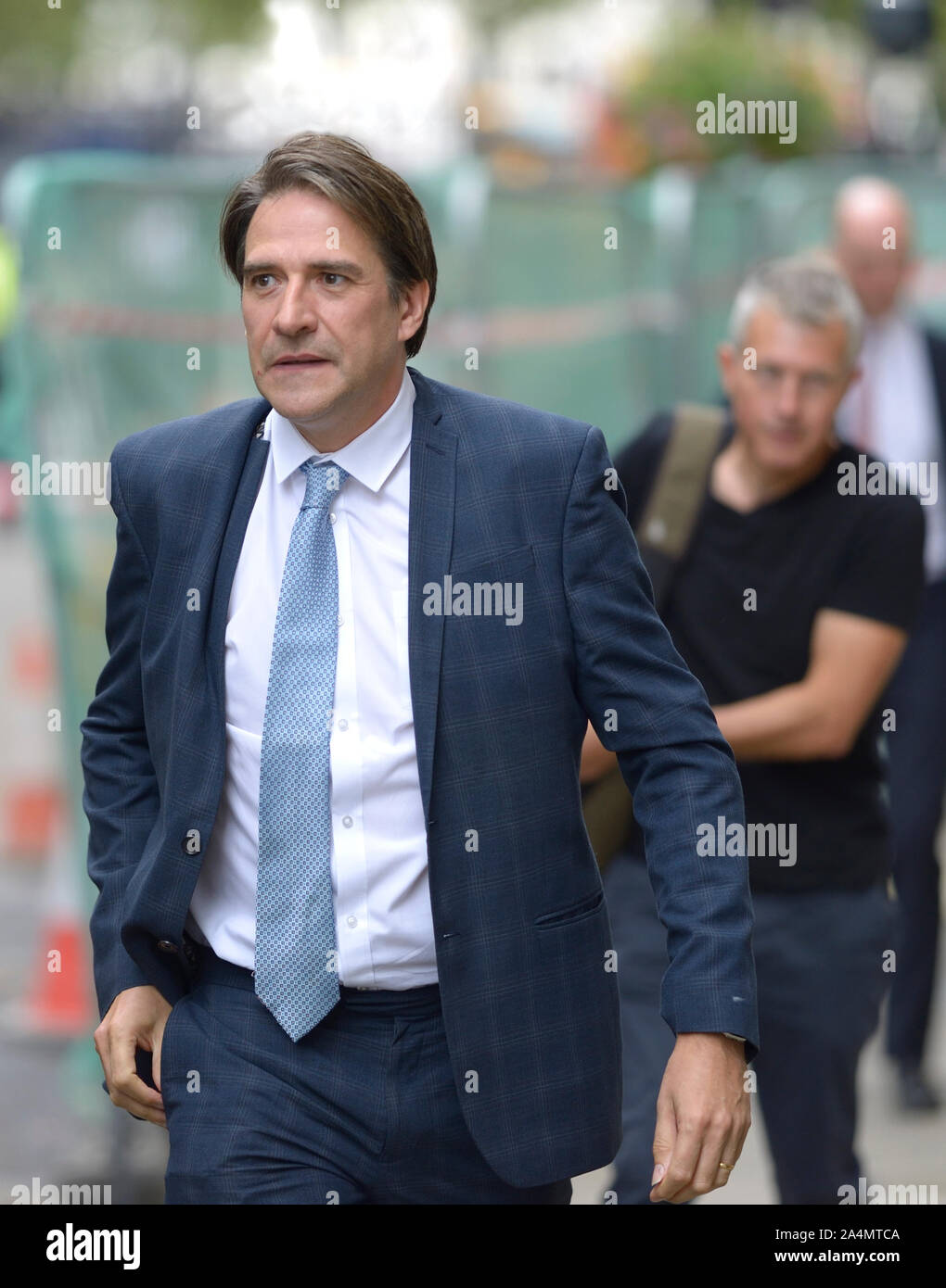 James Morris MP (Con: Halesowen und Rowley Regis) kommt in der Downing Street für ein Jahr an der Nummer 10, 2. September 2019. Stockfoto