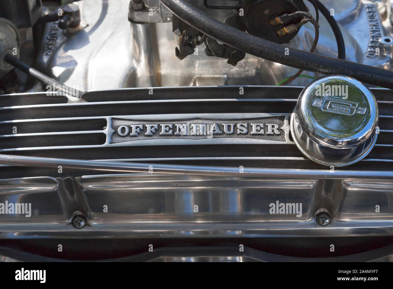 Racing Car Motor Offenhauser, Classic Days in Berlin Stockfoto
