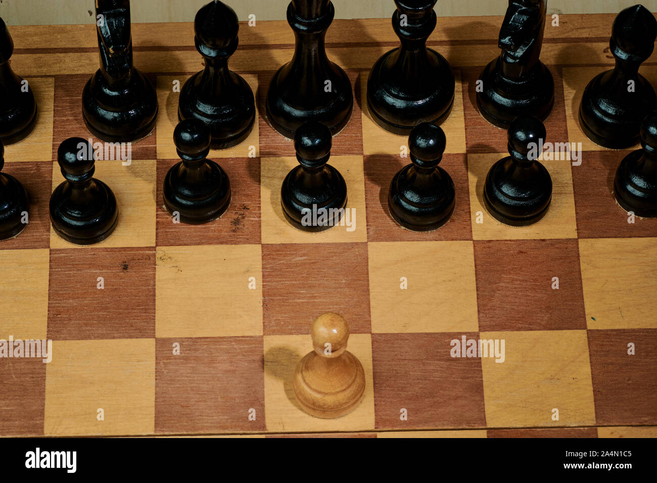 Schach Brettspiel für Ideen und Wettbewerb und Strategie, Business erfolg konzept Stockfoto