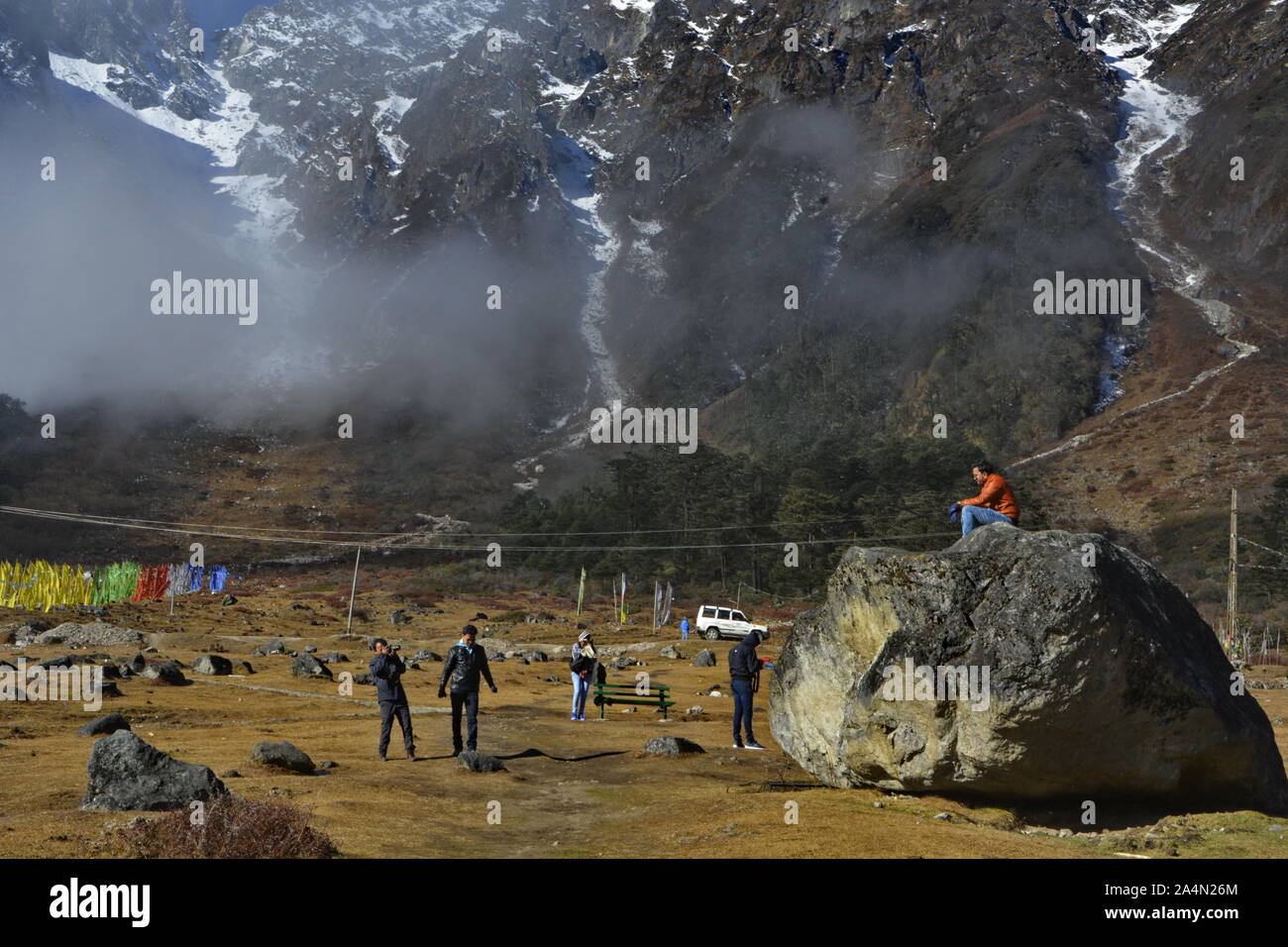 Yumthang Tal Sikkim Stockfoto