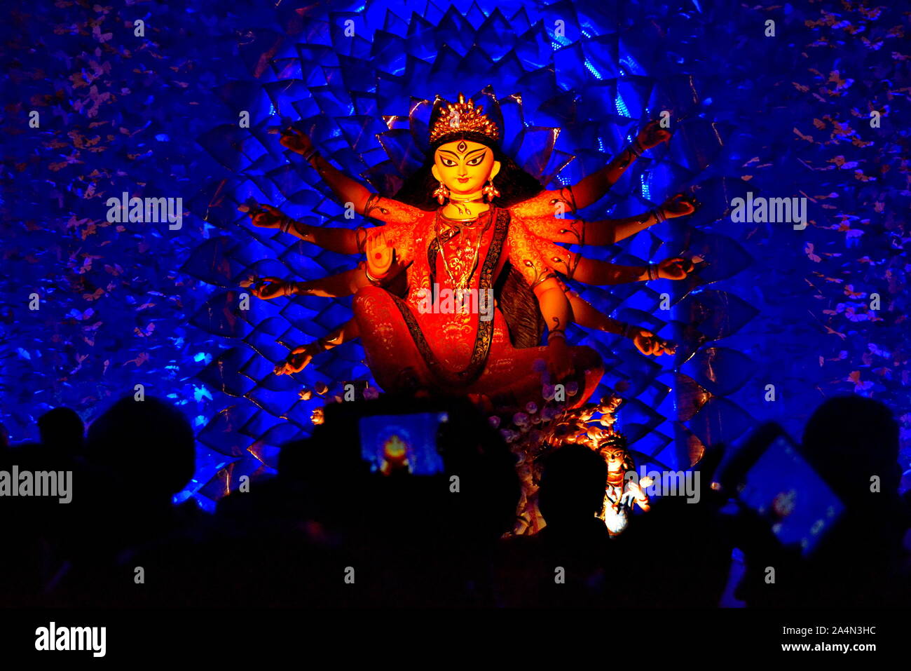 Durga Idol in Westbengalen in Indien Stockfoto