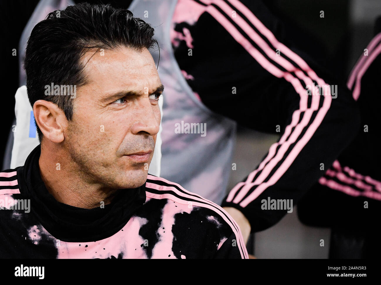 Gianluigi Buffon während des Inter-Juventus Fußballspiel im Stadion San Siro Stockfoto