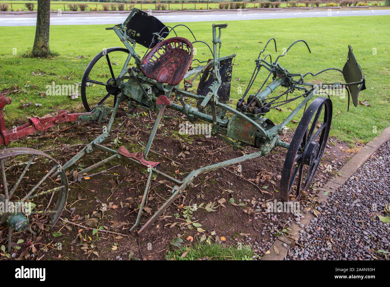 Oldtimer Landmaschinen Stockfoto