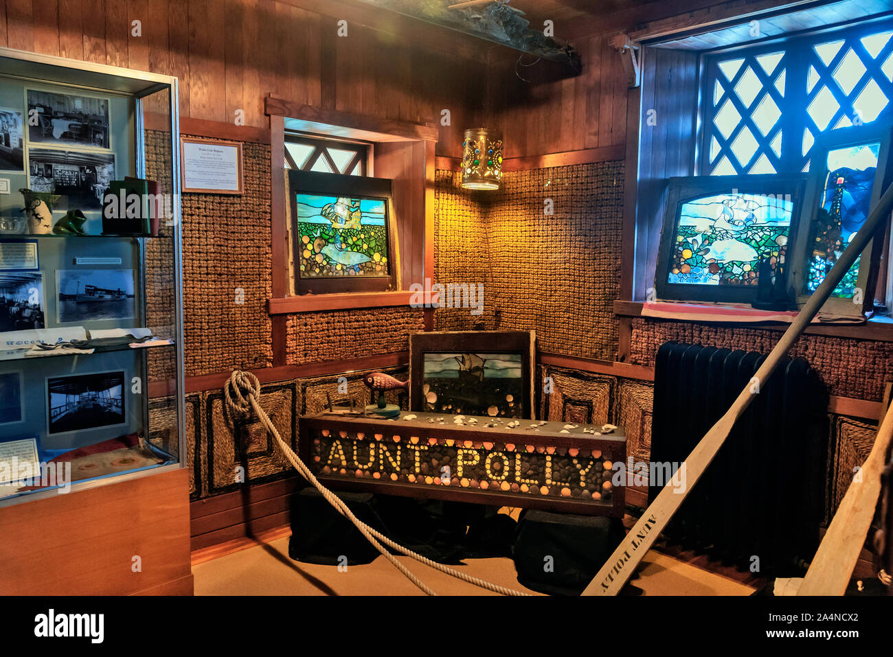 Gillette Castle, einst das Zuhause von 'Sherlock Holmes, Park East Haddam, Connecticut, USA Stockfoto