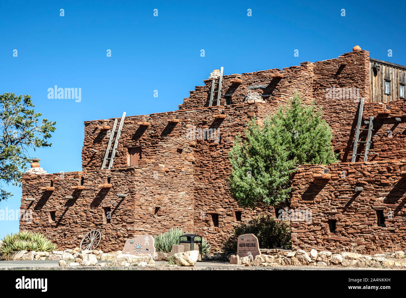 Historische Hopi House, Grand Canyon National Park, Arizona USA Stockfoto