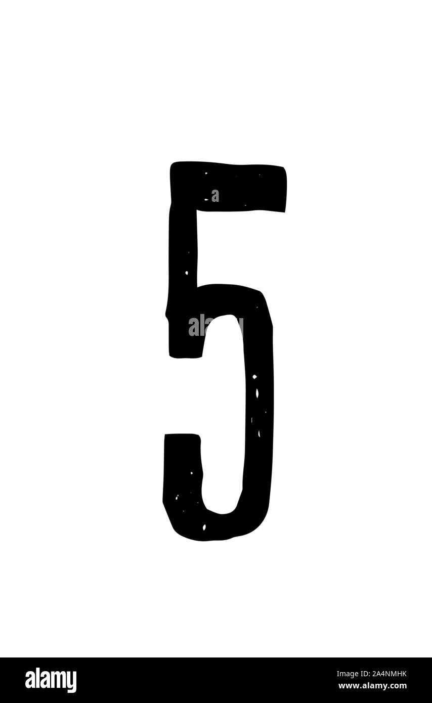 Helle arabische Zahlen. Vektor. Linear, Kontur zahlen. Bulk Anzahl. Cartoon Zirkus Stil. Stock Vektor