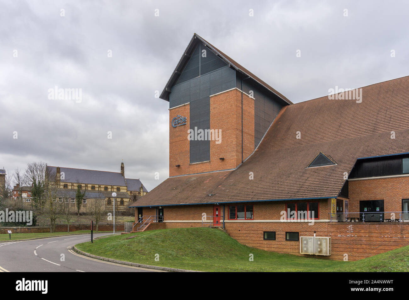 Schloss Theater, Wellingborough, Northamptonshire, Großbritannien; ein multifunktionales Theater und Kunst-Mitte 1995 eröffnet Stockfoto
