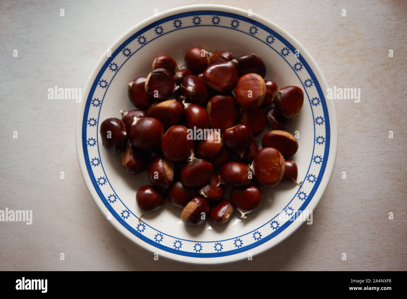 Kastanien sehr süß und lecker Stockfoto