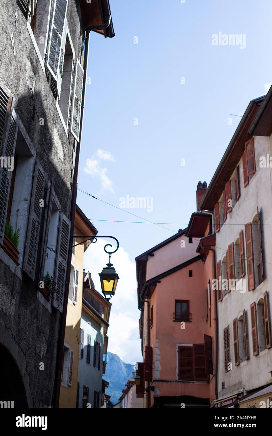 Straßen von Annecy, Frankreich Stockfoto