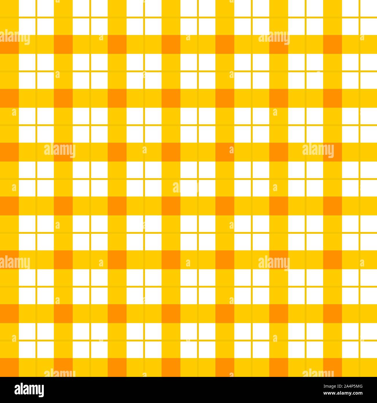 Orange und weiß karierten Textur. Orange kariert nahtlose Muster für ein Picknick. Orange Gingham nahtlose Hintergrund. karierten Hintergrund für Textil. Vektor Stock Vektor