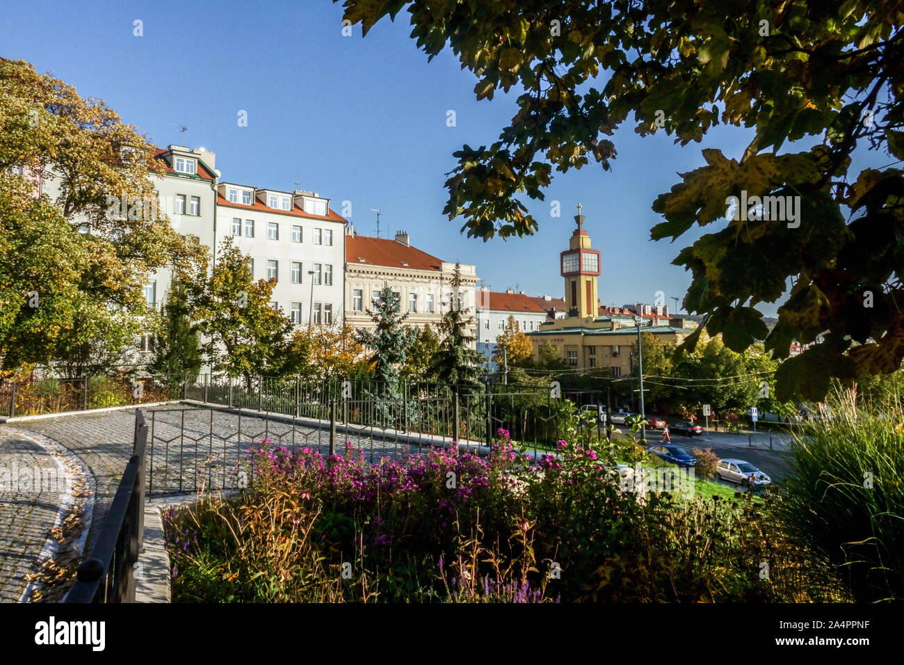 Vrsovice in Prag in der Tschechischen Republik Stockfoto