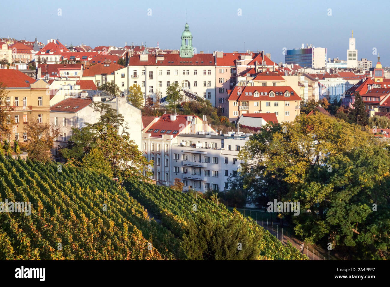 Vrsovice in Prag in der Tschechischen Republik Stockfoto
