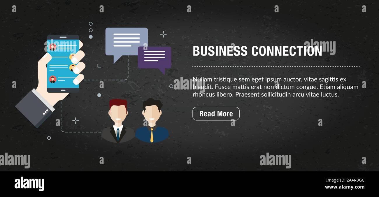 Web Banner für digitales Marketing oder online Werbung auf Webseite, Internet ad, Social Media oder mobile App. Web Banner mit Ikonen des Business, Finanzierung Stock Vektor