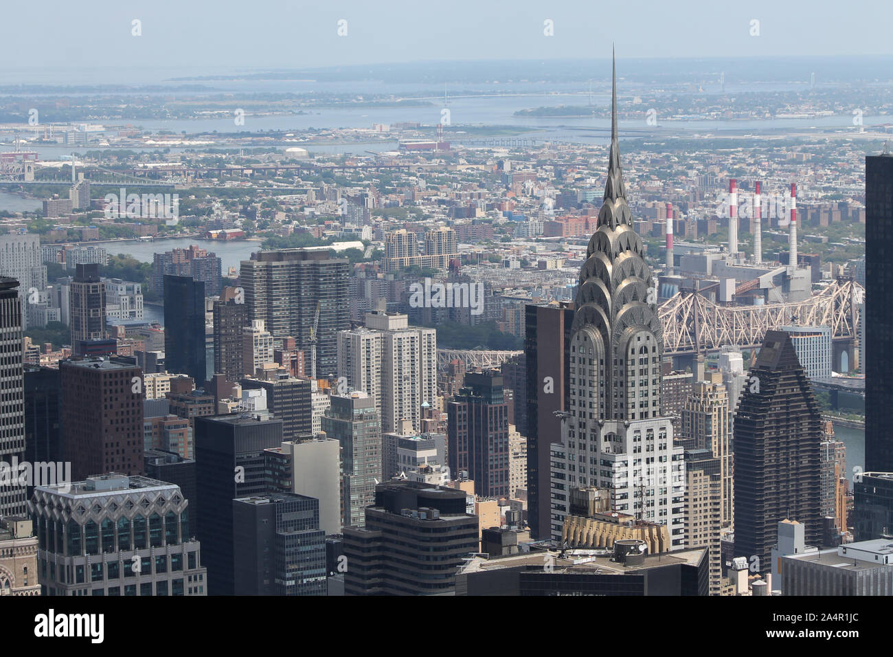 New York City Skyline Blick vom Empire State Building Stockfoto