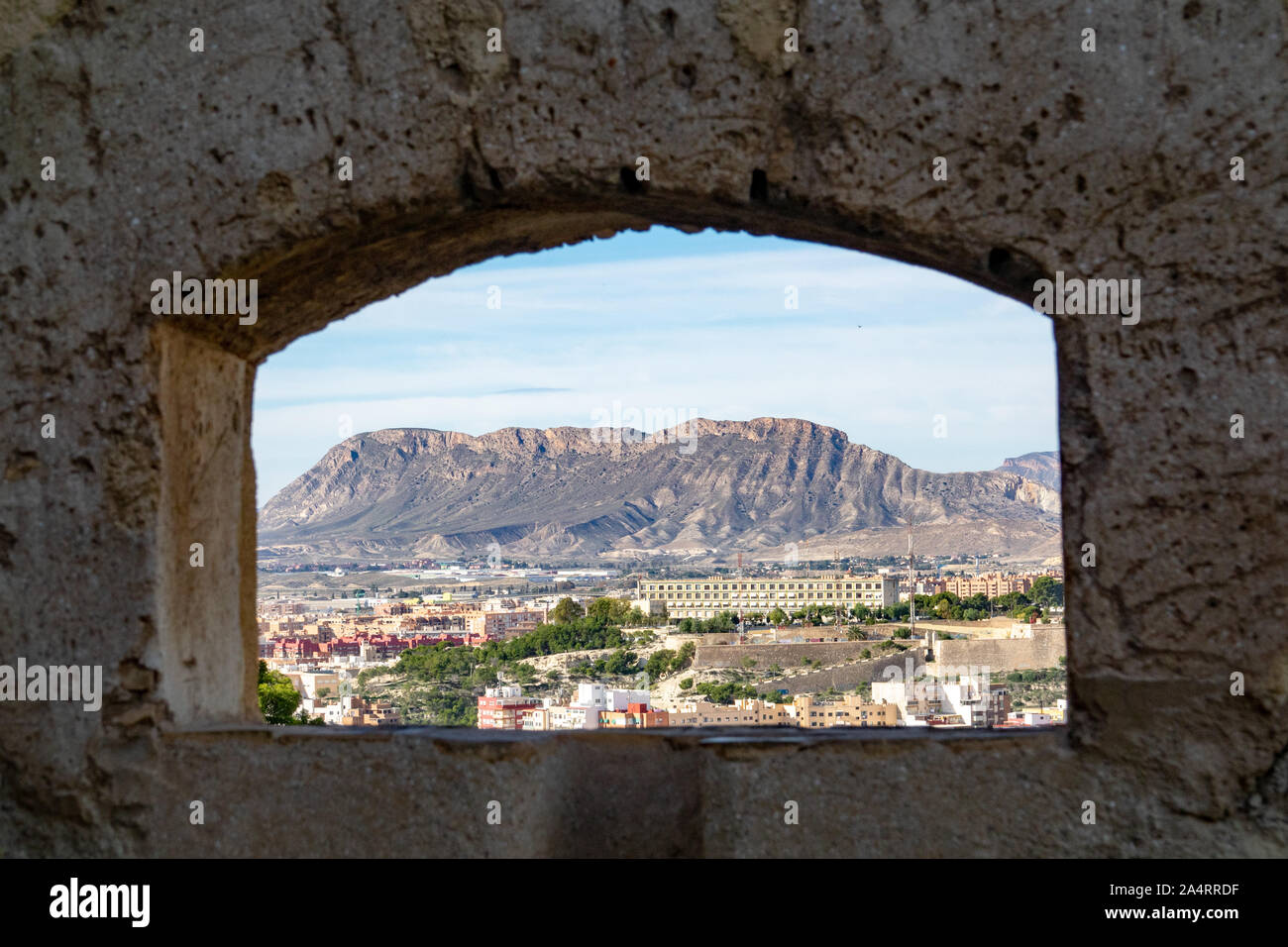 Die Burg oder Festung von Alicante Stockfoto