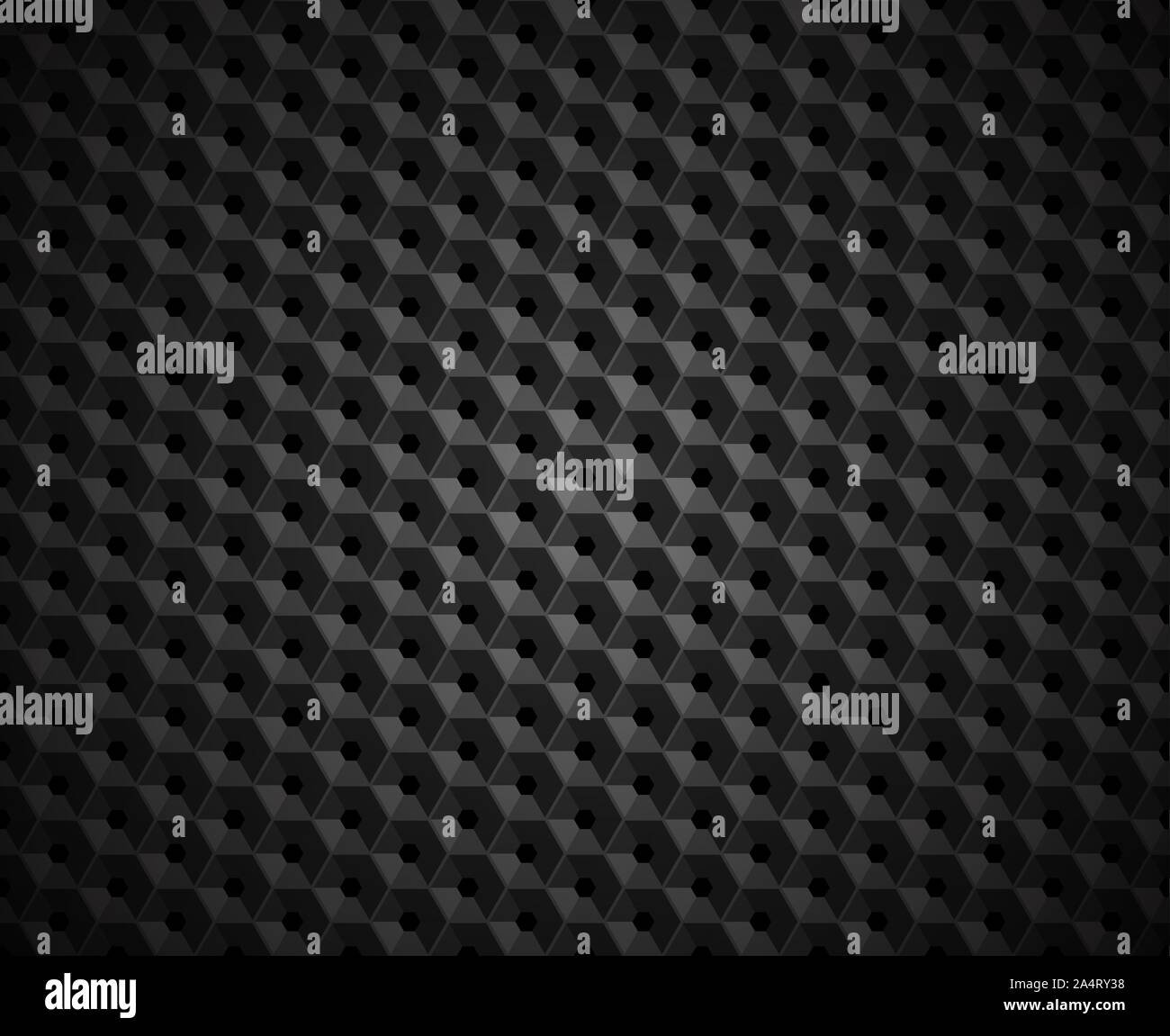 Vector schwarz Prägemuster Kunststoff grid Hintergrund. Technologie Rautenform Zelle dunklen geometrische Muster. Stock Vektor