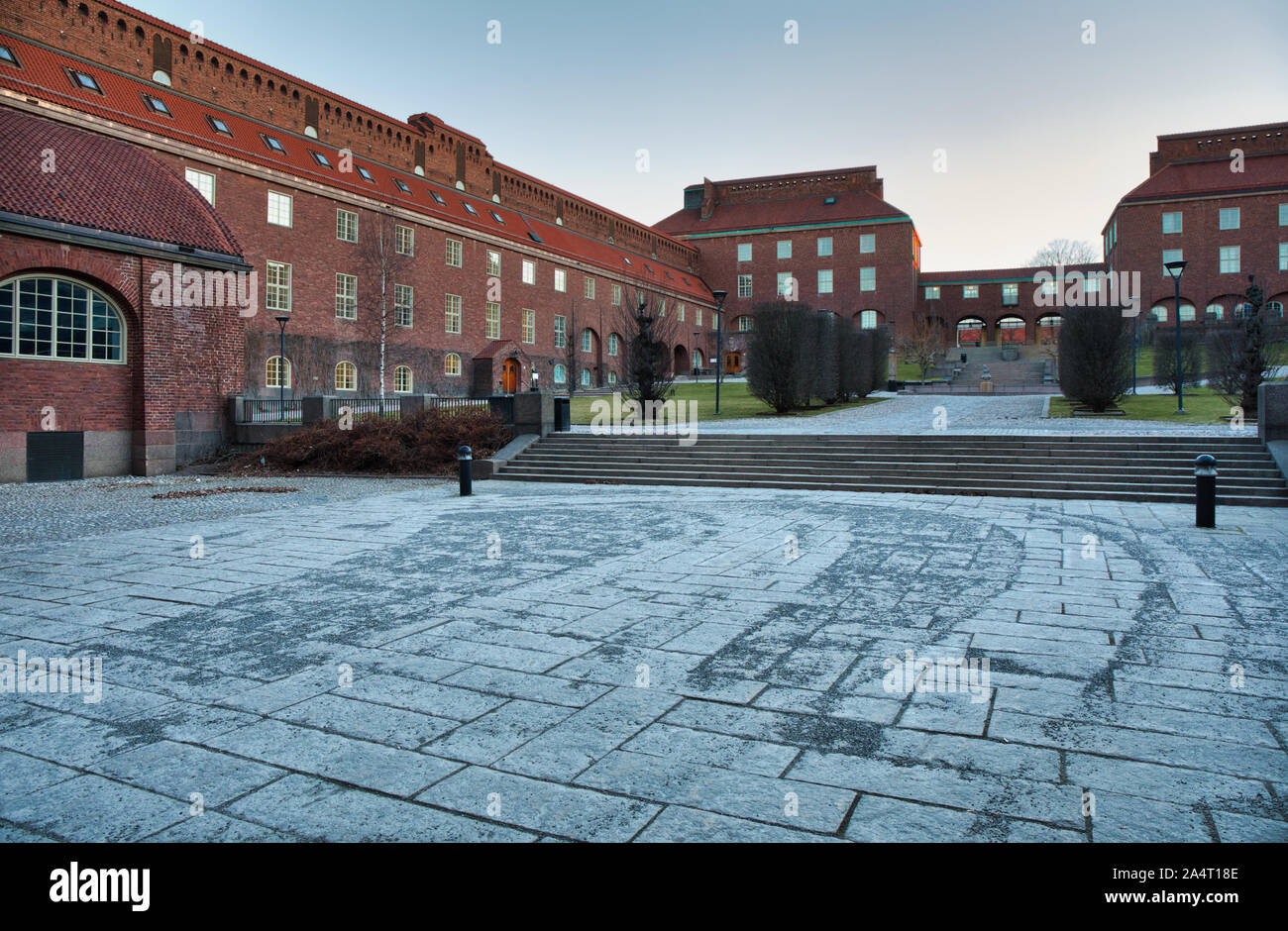KTH Royal Institut für Technologie Hof, (Kungliga Tekniska Hogskolan), Stockholm, Schweden Stockfoto