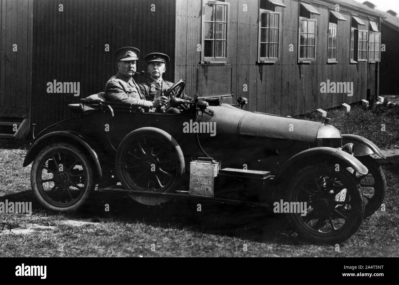 1914 Alldays cyclecar Personal Auto während des Ersten Weltkrieges. Stockfoto